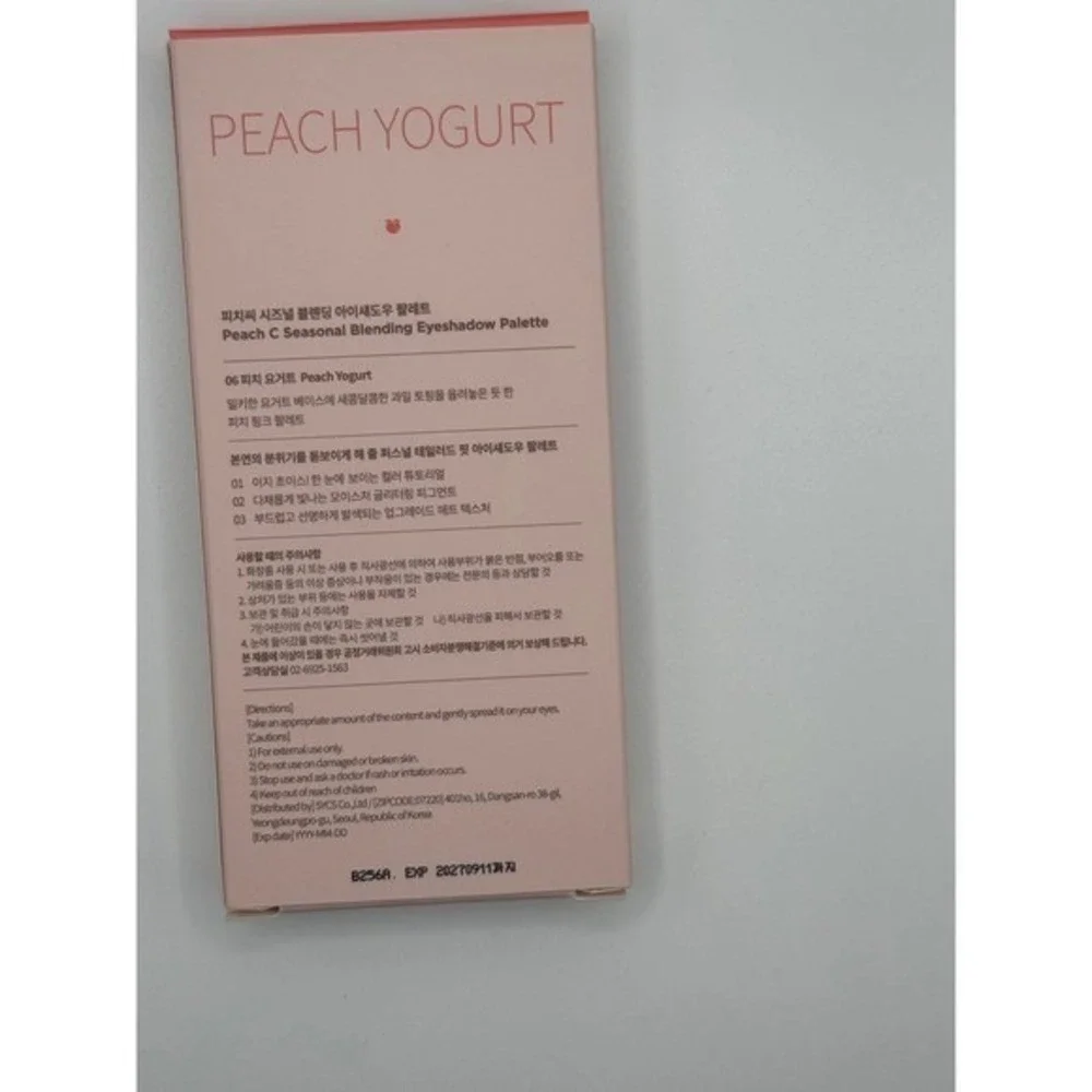 Peach C‎ Seasonal Blending Eyeshadow Palette 06 Peach Yogurt Korean Makeup 9.4g